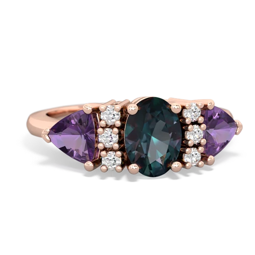 alexandrite-amethyst timeless ring