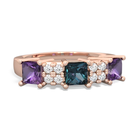 alexandrite-amethyst timeless ring