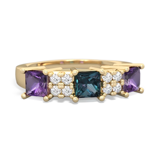 alexandrite-amethyst timeless ring