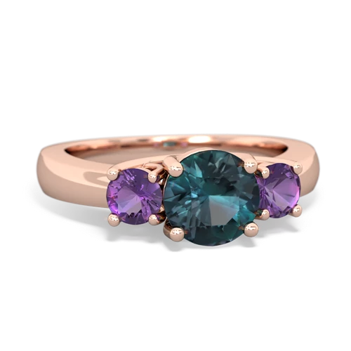 alexandrite-amethyst timeless ring