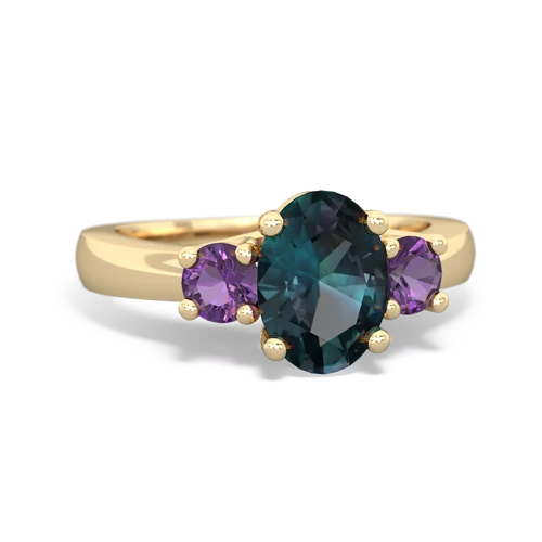 alexandrite-amethyst timeless ring