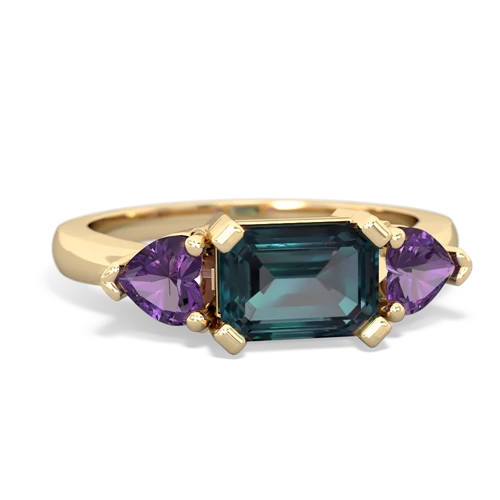 alexandrite-amethyst timeless ring