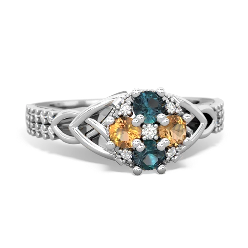 alexandrite-citrine engagement ring