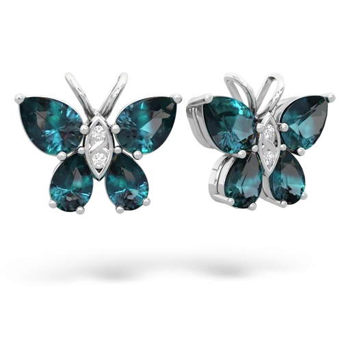 alexandrite butterfly earrings