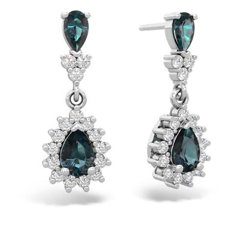 alexandrite dangle earrings