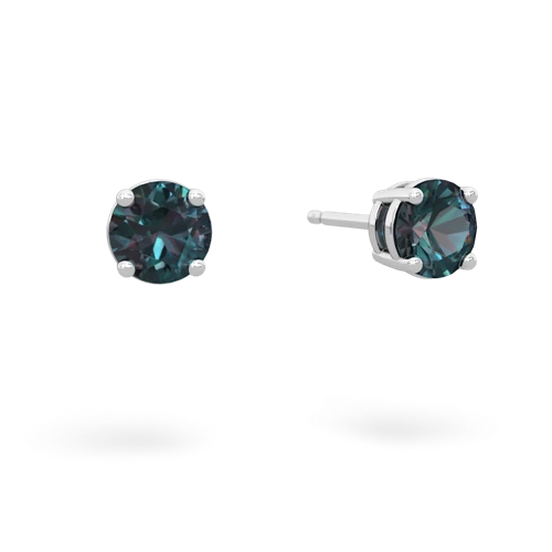 alexandrite stud earrings