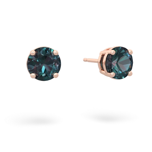 alexandrite stud earrings