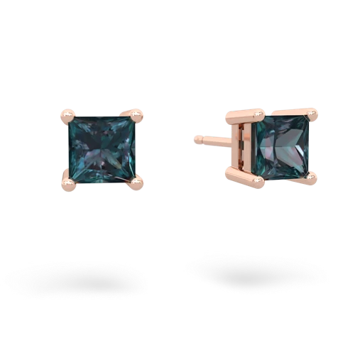 alexandrite stud earrings