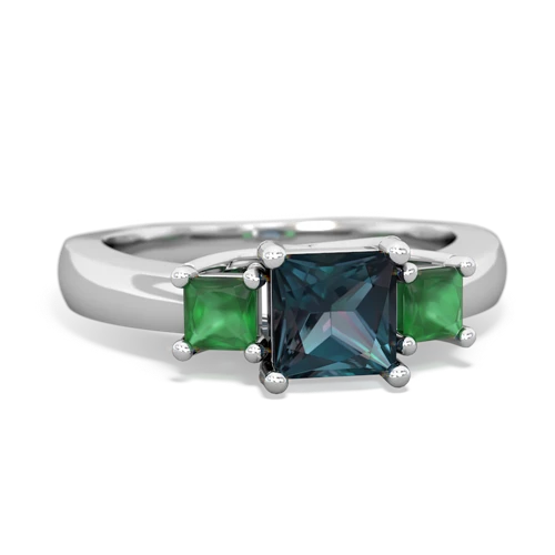 alexandrite-emerald timeless ring