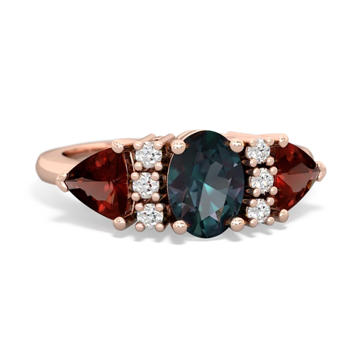 alexandrite-garnet timeless ring