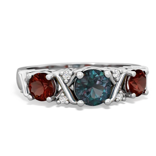 alexandrite-garnet timeless ring