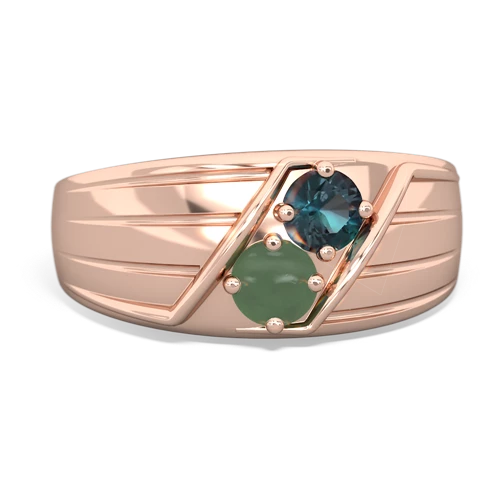 alexandrite-jade mens ring