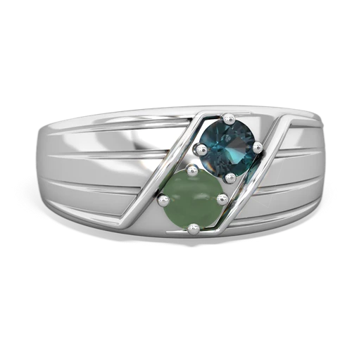 alexandrite-jade mens ring