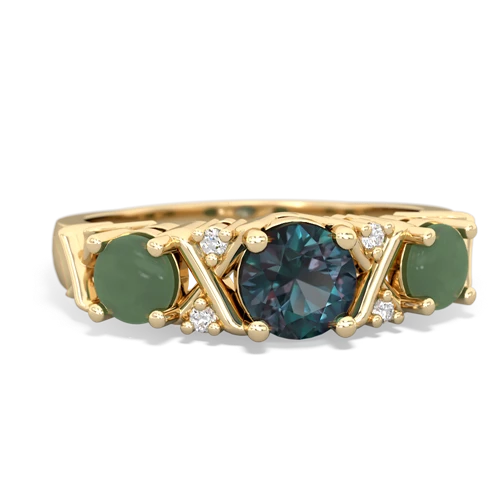 alexandrite-jade timeless ring