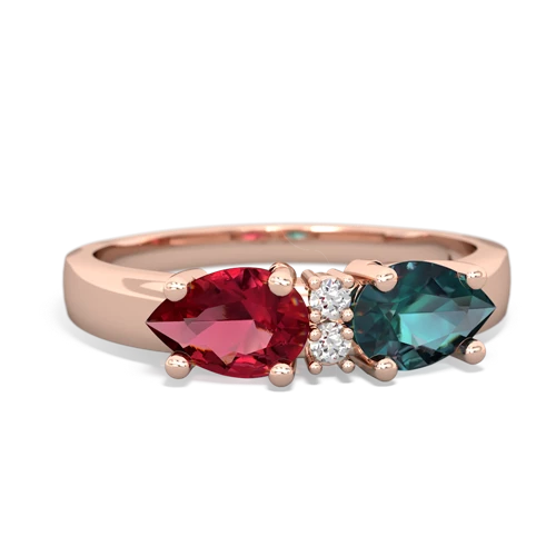 alexandrite-lab ruby timeless ring