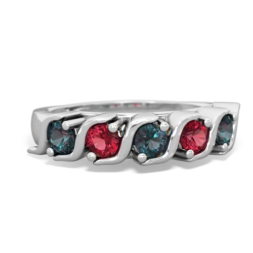 alexandrite-lab ruby timeless ring