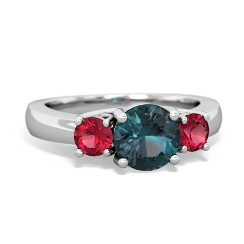 alexandrite-lab ruby timeless ring