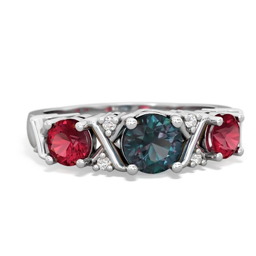 alexandrite-lab ruby timeless ring