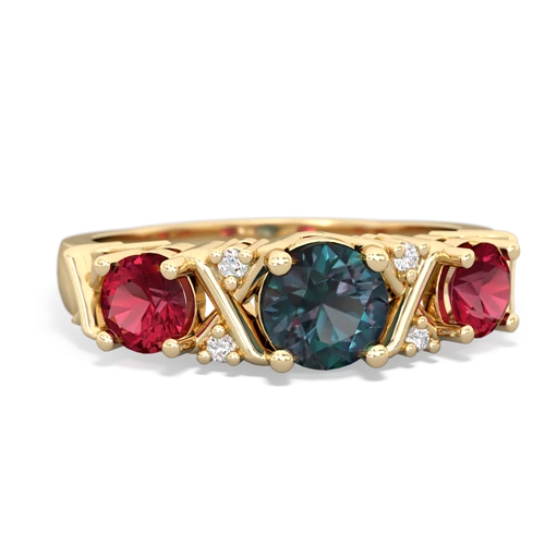 alexandrite-lab ruby timeless ring