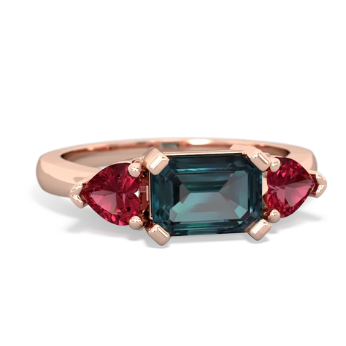 alexandrite-lab ruby timeless ring