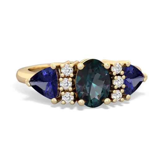 alexandrite-lab sapphire timeless ring