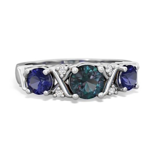 alexandrite-lab sapphire timeless ring