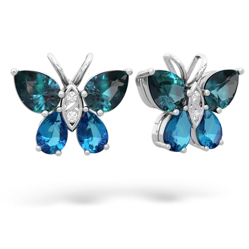 alexandrite-london topaz butterfly earrings