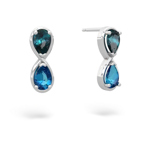 alexandrite-london topaz infinity earrings
