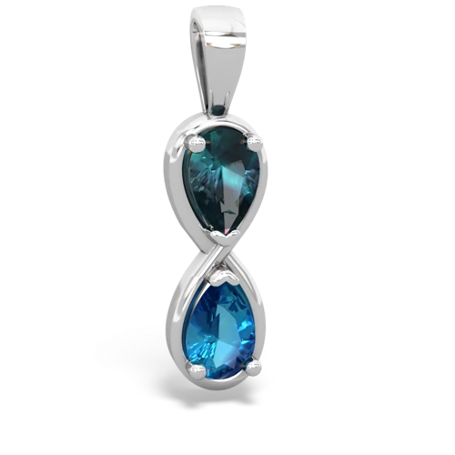 alexandrite-london topaz infinity pendant