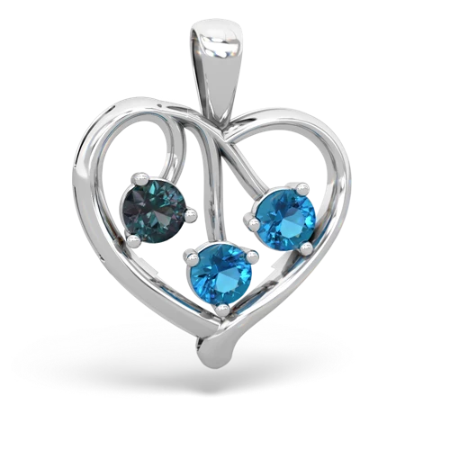 alexandrite-london topaz love heart pendant