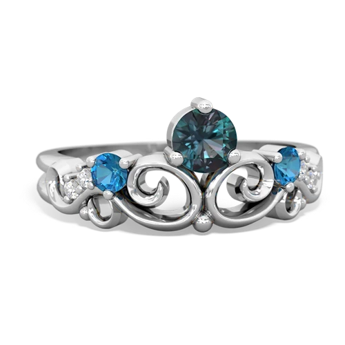 alexandrite-london topaz crown keepsake ring