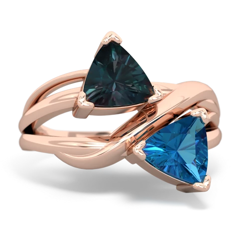 alexandrite-london topaz filligree ring