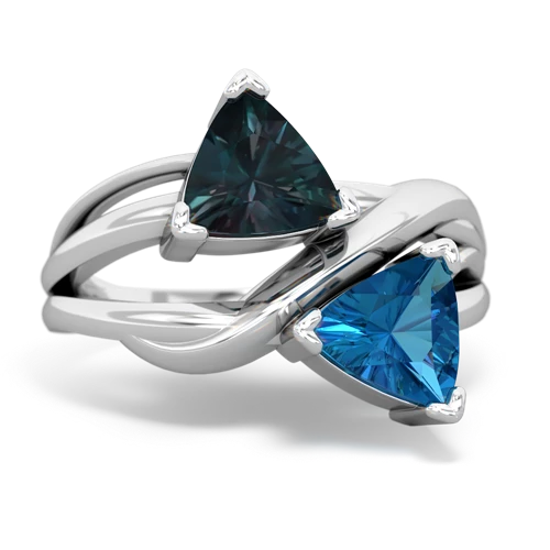 alexandrite-london topaz filligree ring