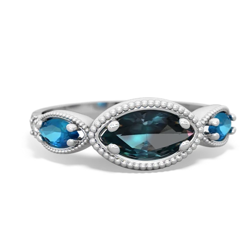 alexandrite-london topaz milgrain marquise ring