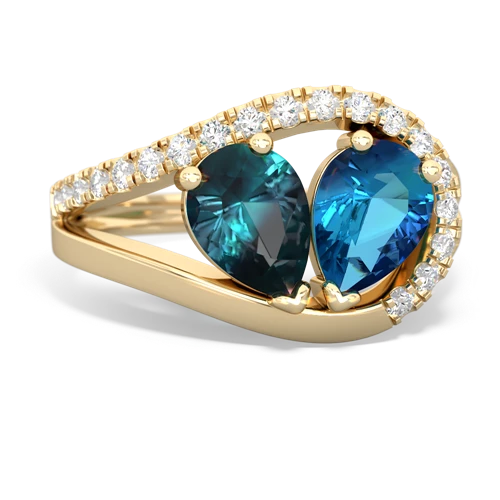 alexandrite-london topaz pave heart ring