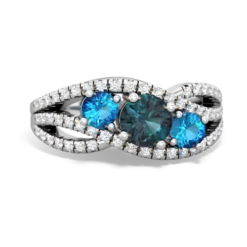 alexandrite-london topaz three stone pave ring