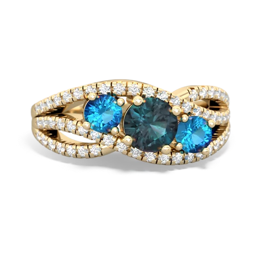 alexandrite-london topaz three stone pave ring