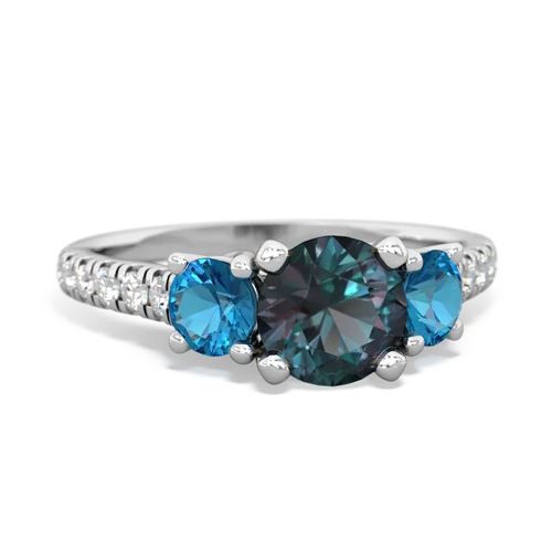 alexandrite-london topaz trellis pave ring