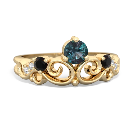 alexandrite-onyx crown keepsake ring