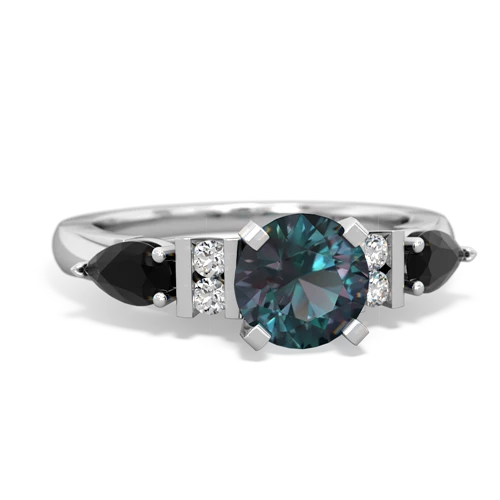 alexandrite-onyx engagement ring