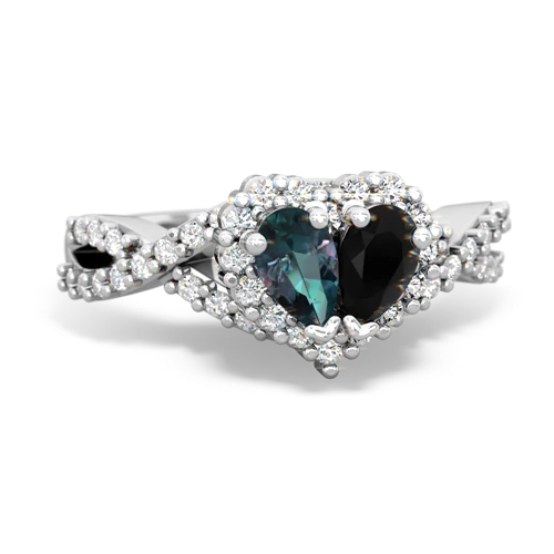 alexandrite-onyx engagement ring