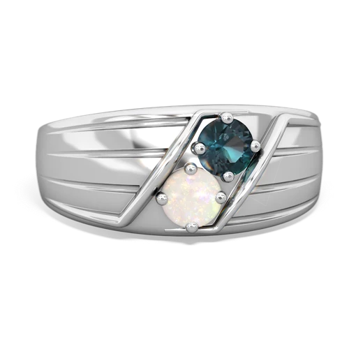 alexandrite-opal mens ring