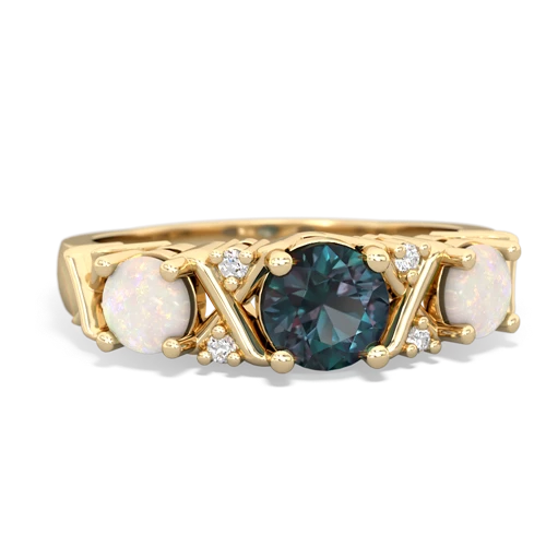alexandrite-opal timeless ring