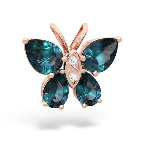alexandrite butterfly pendant