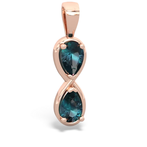 alexandrite infinity pendant