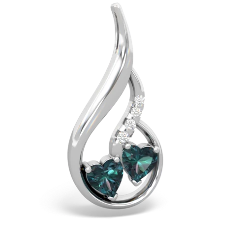 alexandrite keepsake swirl pendant