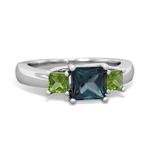 alexandrite-peridot timeless ring