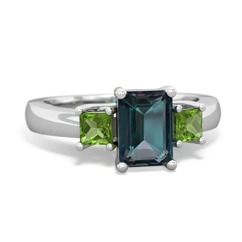 alexandrite-peridot timeless ring