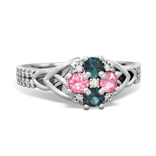 alexandrite-pink sapphire engagement ring