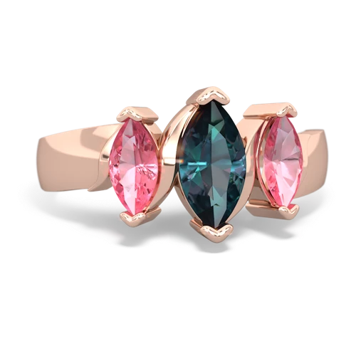 alexandrite-pink sapphire keepsake ring
